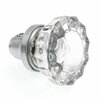 Prime-Line Mortise Style Fluted Glass Door Knobs, Features 2 In. Outside Diameter Knobs, Chrome 1 Set E 28314